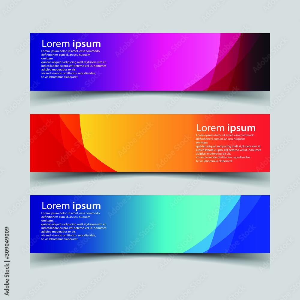 Vector Abstract design banner web template Vector Abstract design banner web template