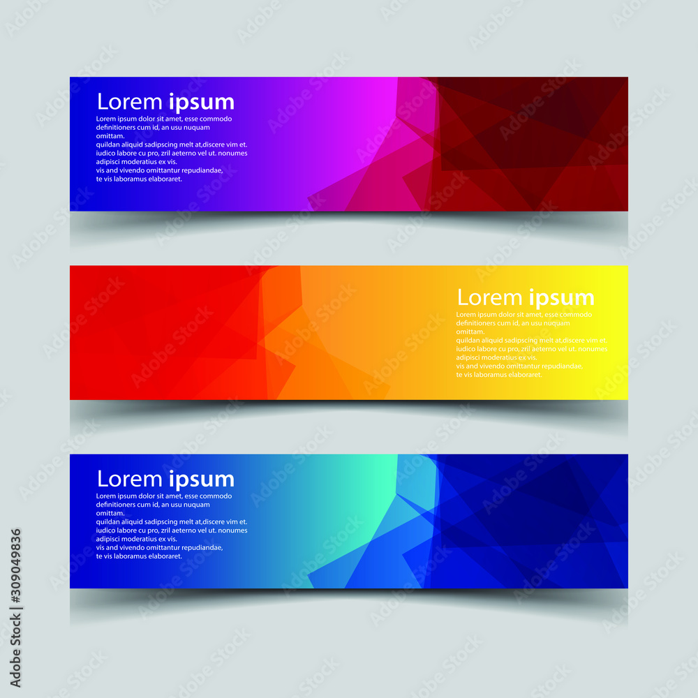 Vector Abstract design banner web template Vector Abstract design banner web template