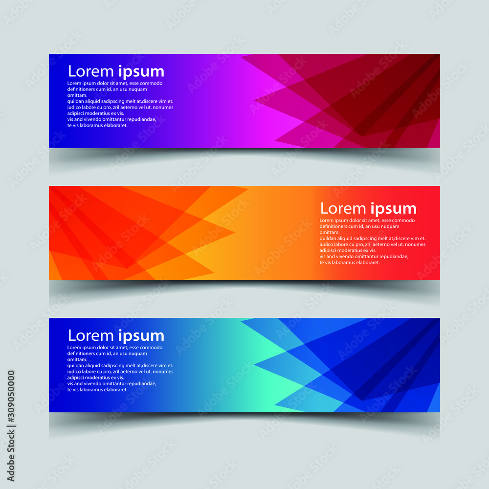 Vector Abstract design banner web template Vector Abstract design banner web template