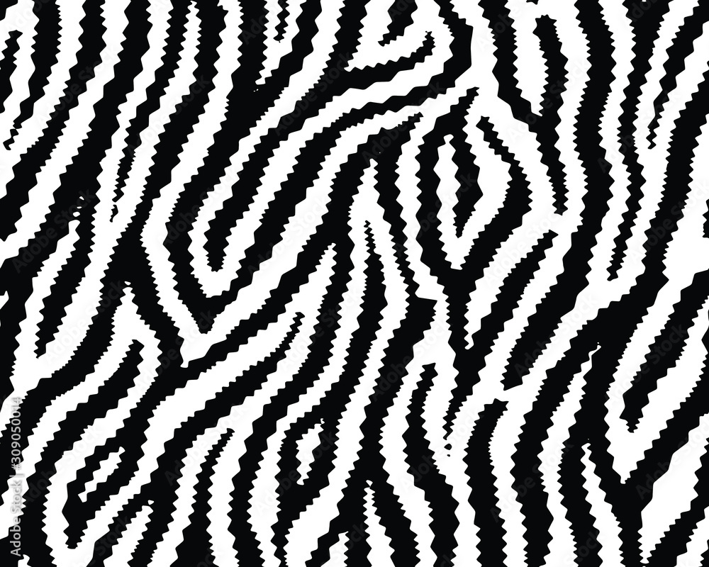 Full seamless wallpaper for zebra and tiger stripes animal skin pattern. Black and white design for textile fabric printing. Fashionable and home design fit. Full seamless wallpaper for zebra and tiger stripes animal skin pattern. Black and white design for textile fabric printing. Fashionable and home design fit.