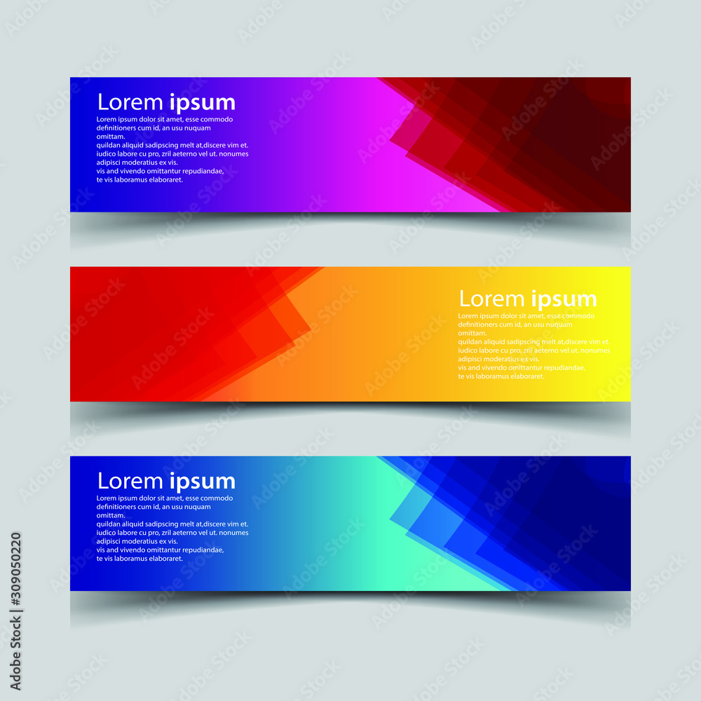 Fototapeta premium Vector Abstract design banner web template