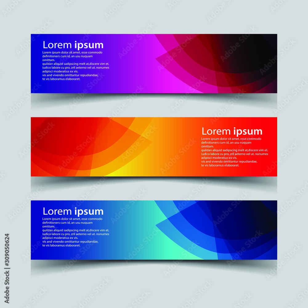 Fototapeta premium Vector Abstract design banner web template