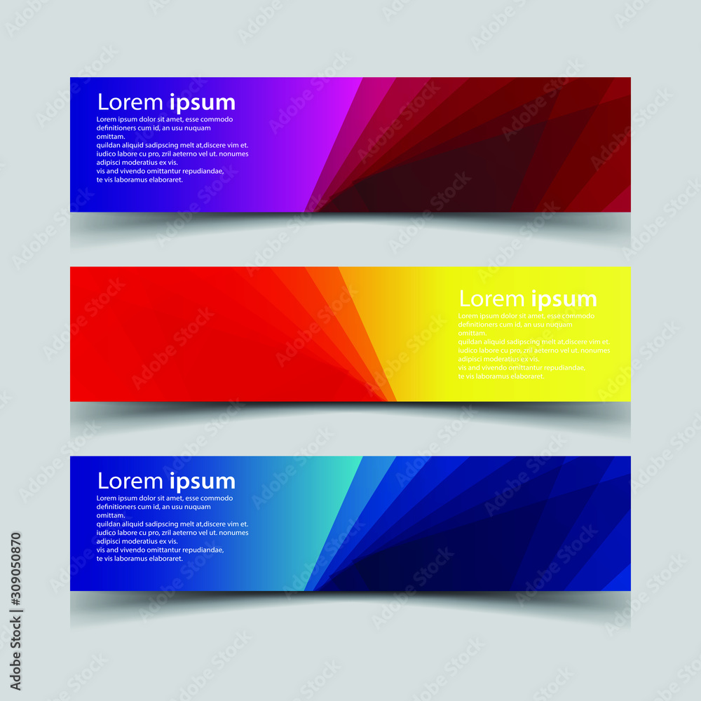 Fototapeta premium Vector Abstract design banner web template