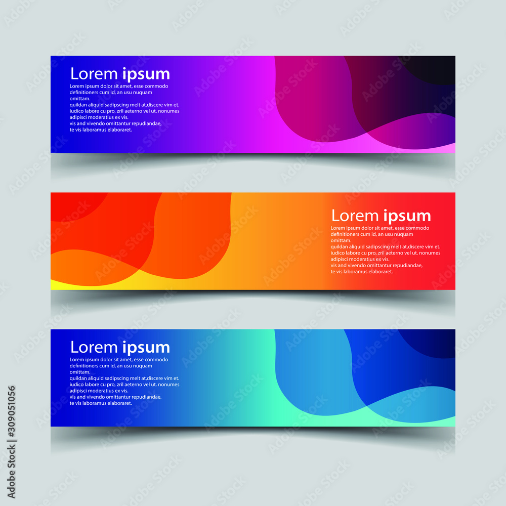 Fototapeta premium Vector Abstract design banner web template