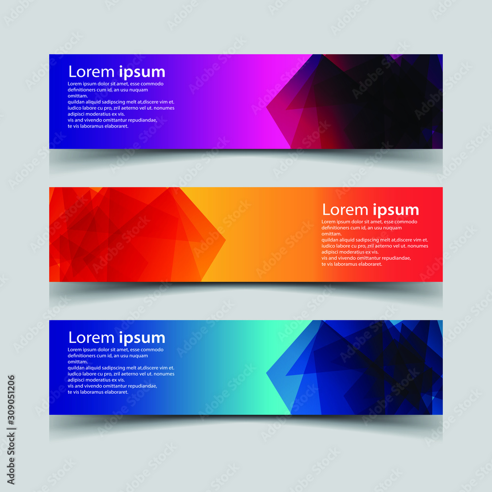 Fototapeta premium Vector Abstract design banner web template