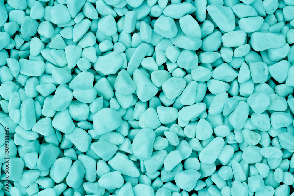 blue glamorous stones on an exotic sea beach