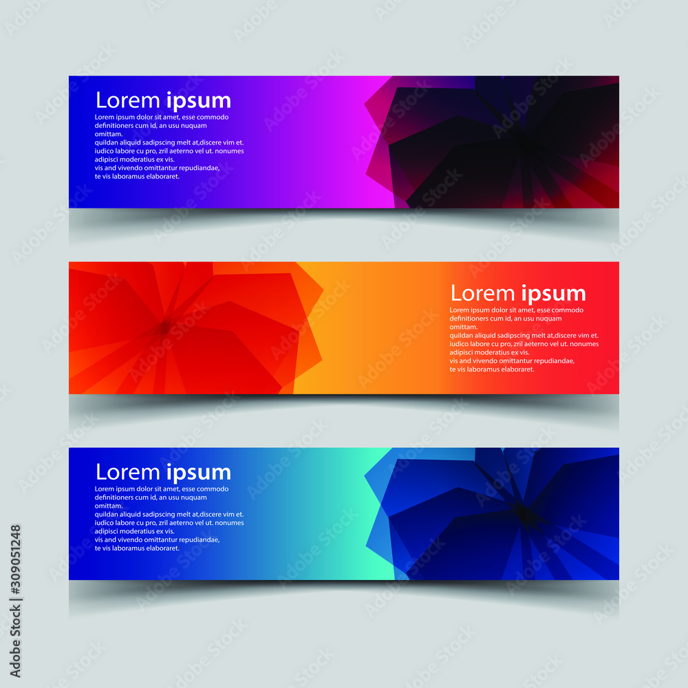 Fototapeta premium Vector Abstract design banner web template