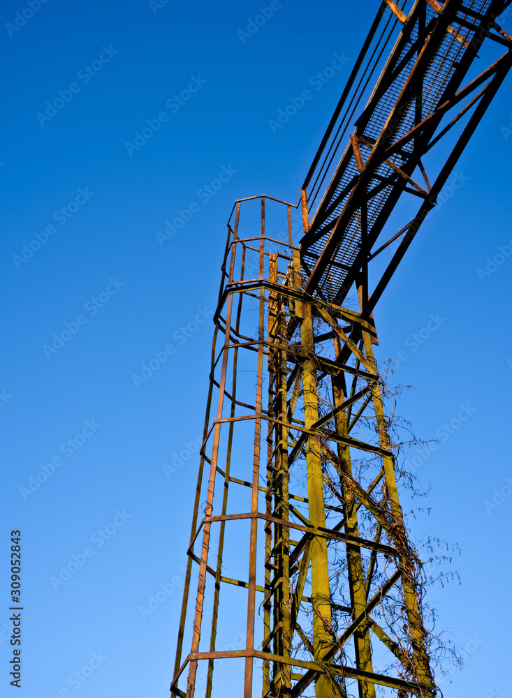 Old rusty industrial ladder Old rusty industrial ladder