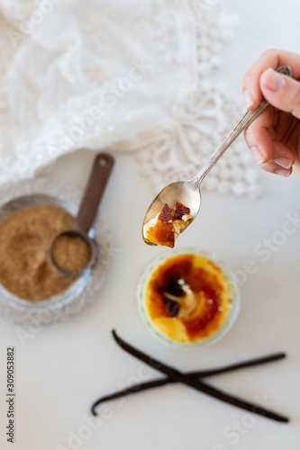 Cracking open a creme brûlée 