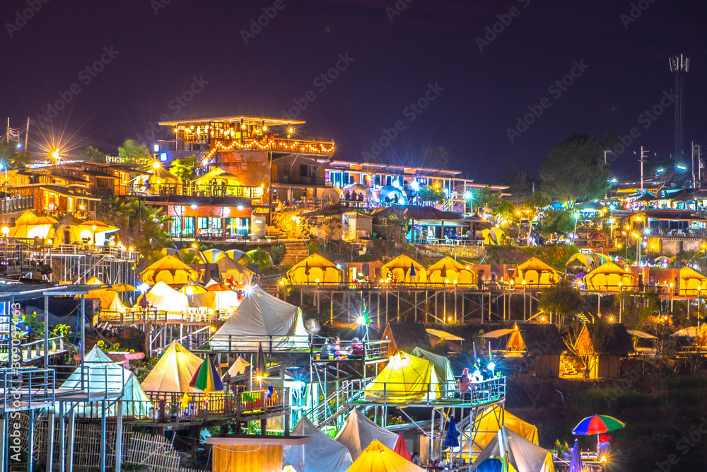 Naklejka premium city at night