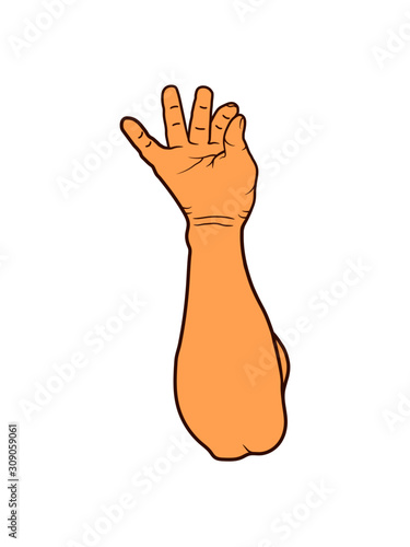 Salz streuen Hand 