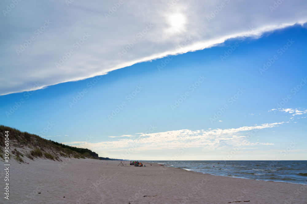 Baltic sea, Poland near Stilo and Kopalino, 20 km from Leba,
