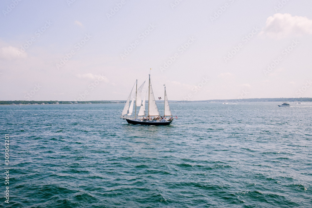 Fototapeta premium sailing boat in the sea