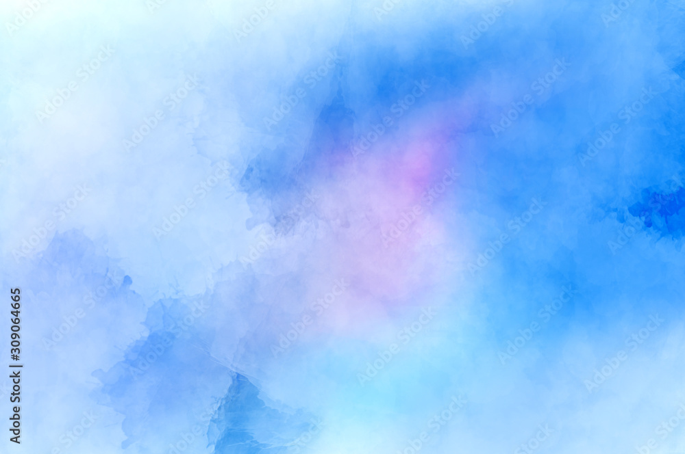 Blue and pink gradient watercolor background Abstract modern painting . Textured background in blue tones . Painted paper , canvas , wall . Blue and pink gradient watercolor background Abstract modern painting . Textured background in blue tones . Painted paper , canvas , wall .