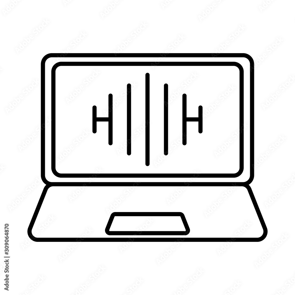 laptop computer portable isolated icon laptop computer portable isolated icon