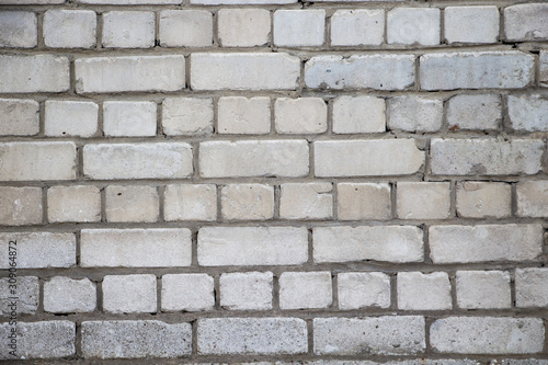 White brick wall texture, background for design