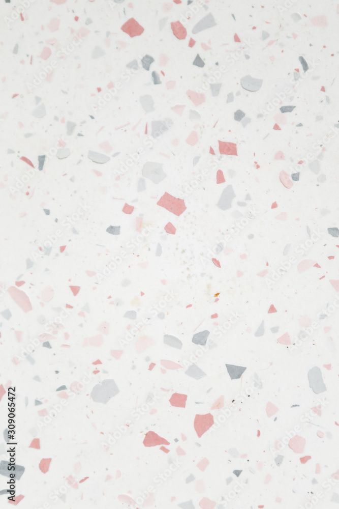 Pink and blue concrete terrazzo background, copy space