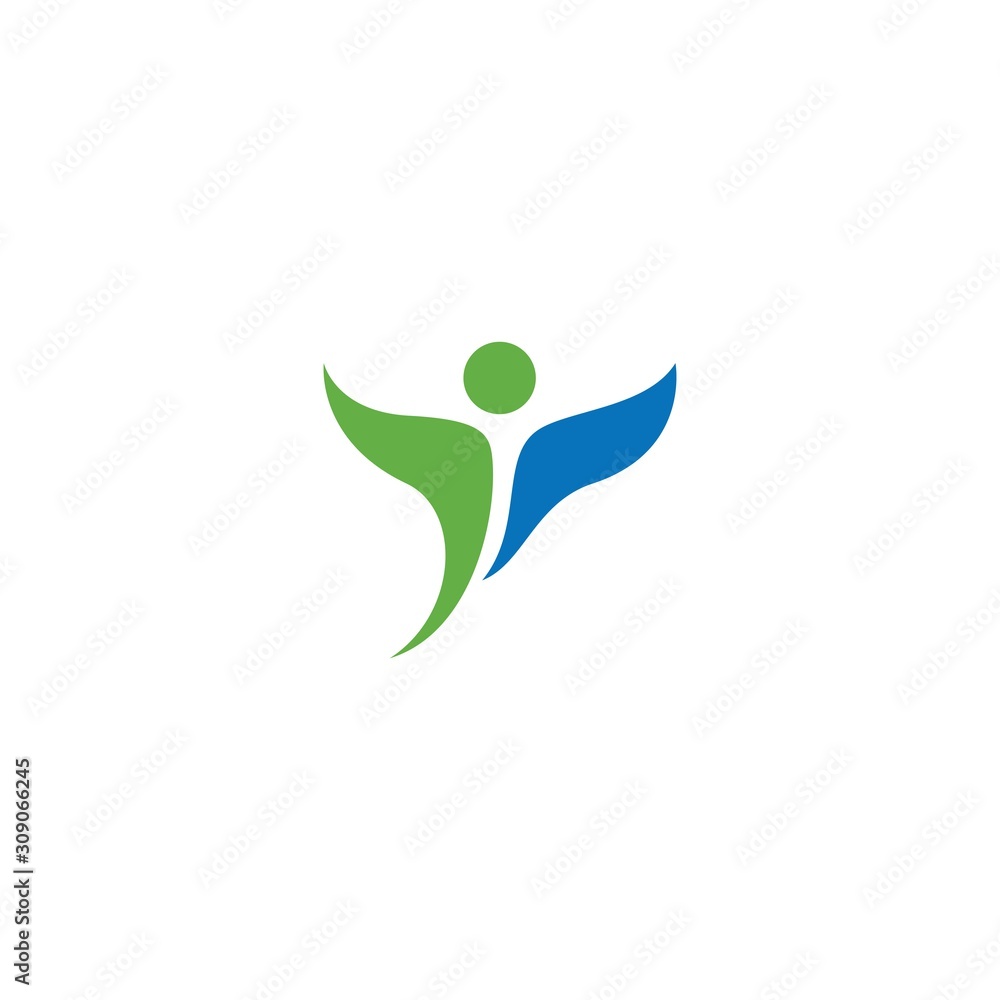 Fototapeta premium Healthy Life people Logo