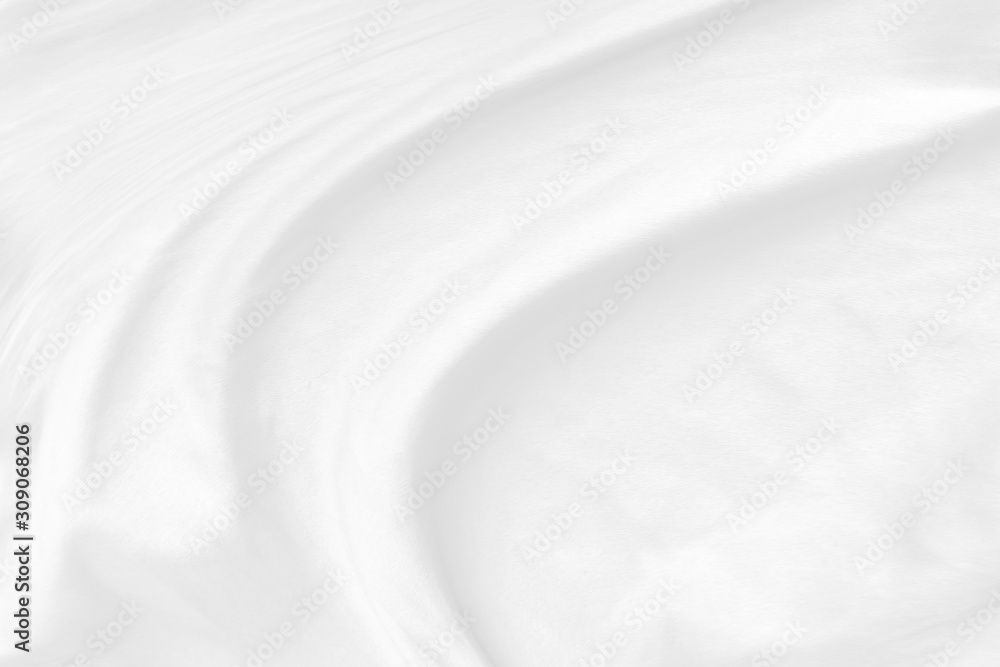 Obraz premium white fabric texture background ,wavy fabric