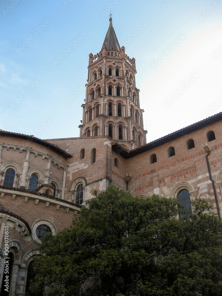 The Basilica of Saint-Sernin is a church in Toulouse, France, the former abbey church of the Abbey of Saint-Sernin or St Saturnin