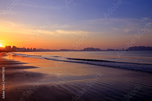 Sunrise on the sea, morning by the sea © hanmaomin