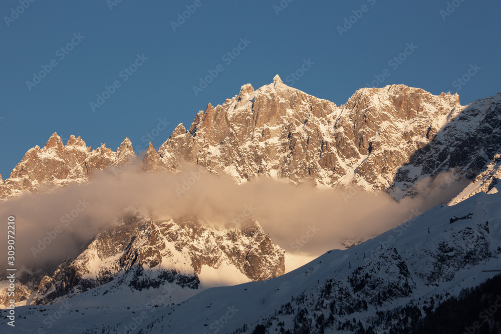 france chamonix mountain glacier snow
