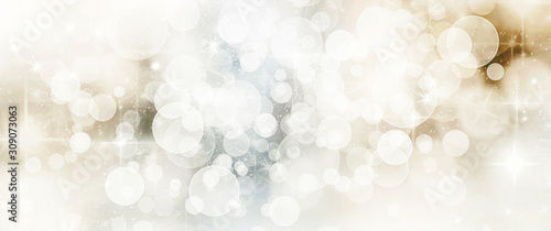 bokeh christmas lights background banner