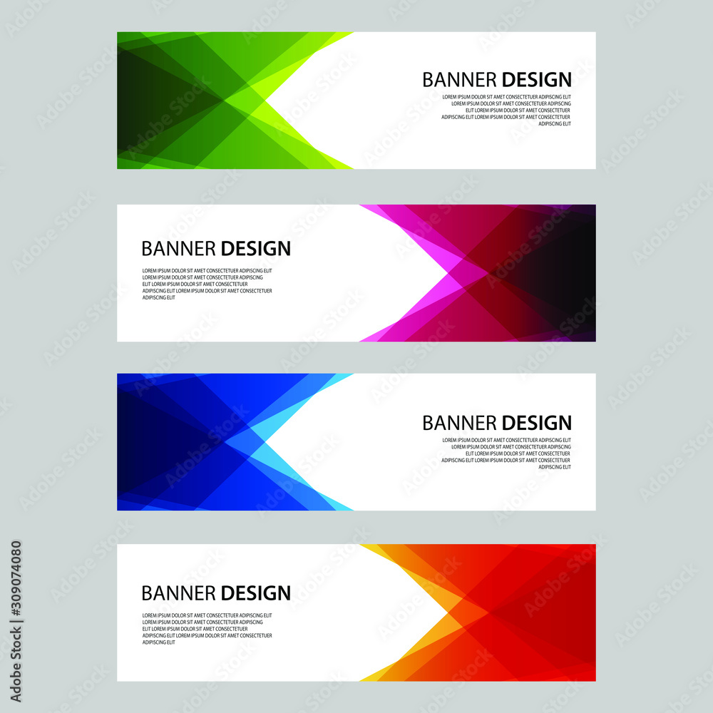 Vector Abstract design banner web template Vector Abstract design banner web template