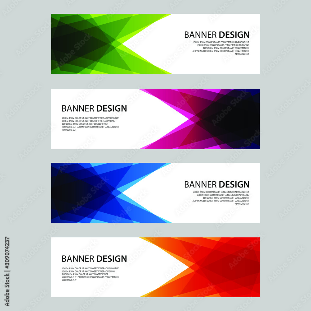 Vector Abstract design banner web template