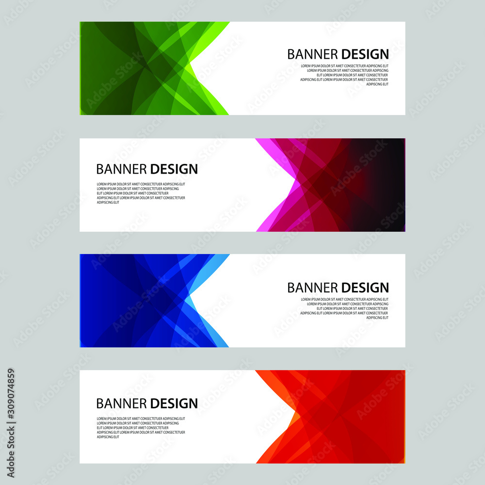 Naklejka premium Vector Abstract design banner web template