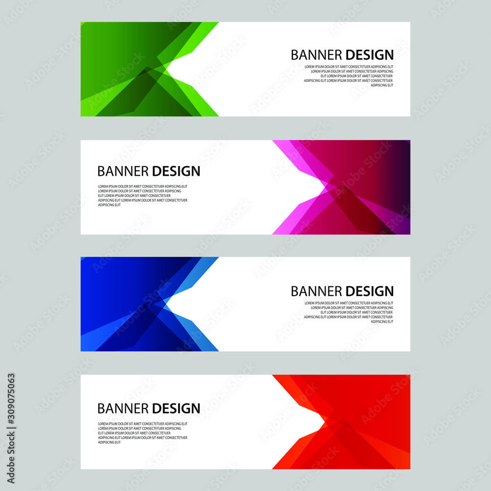 Fototapeta premium Vector Abstract design banner web template