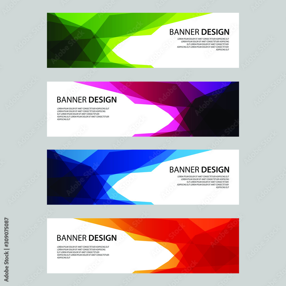 Vector Abstract design banner web template Vector Abstract design banner web template
