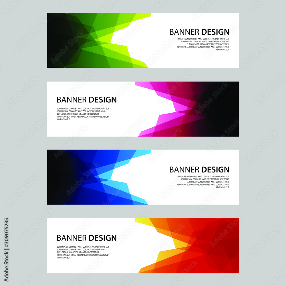 Vector Abstract design banner web template Vector Abstract design banner web template