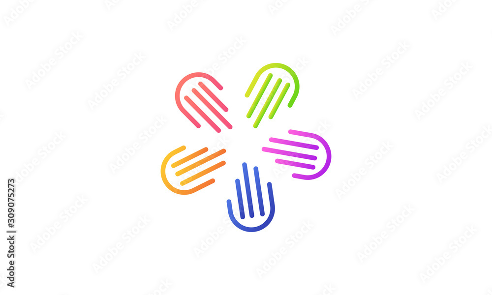 hand organisation or foundations logo hand organisation or foundations logo