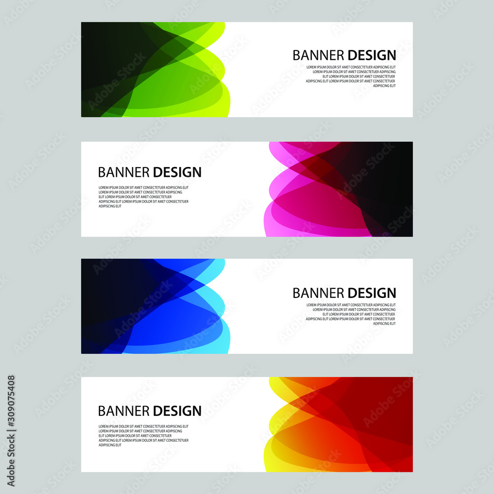 Vector Abstract design banner web template Vector Abstract design banner web template