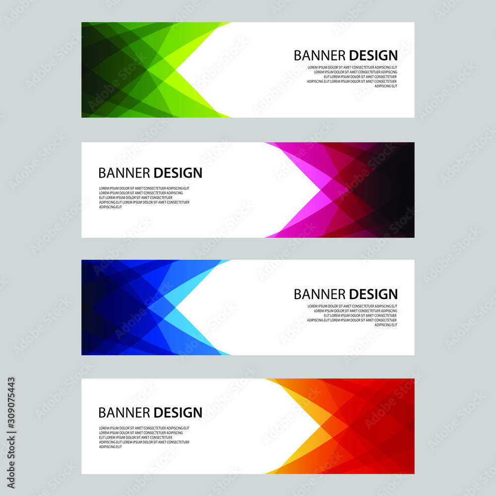 Vector Abstract design banner web template Vector Abstract design banner web template