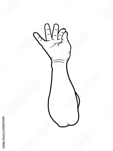 Hand Zeichen Lecker 