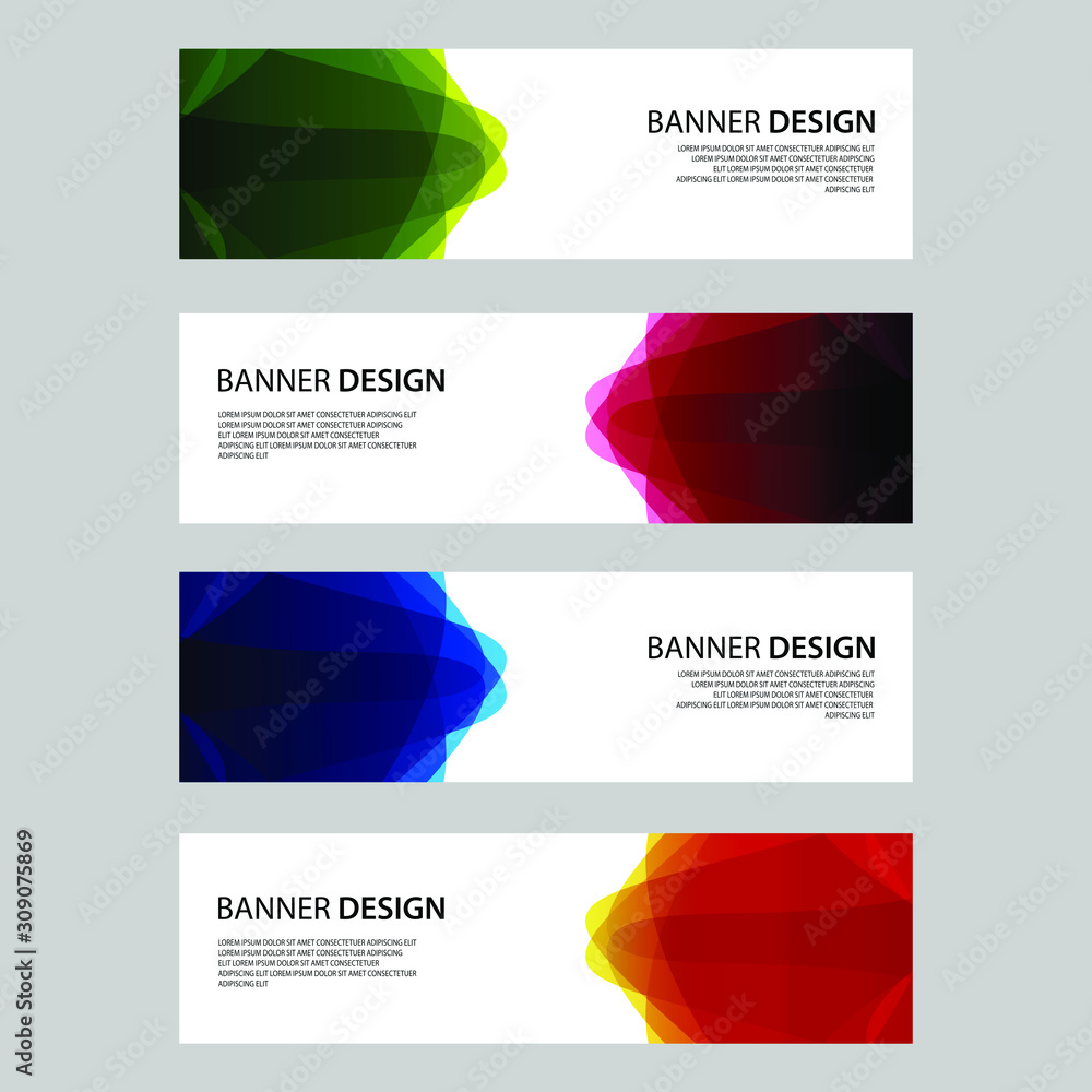 Fototapeta premium Vector Abstract design banner web template