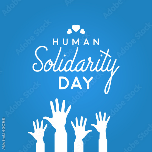 Human Solidarity Day Vector Design Template © Yeay Dsgn