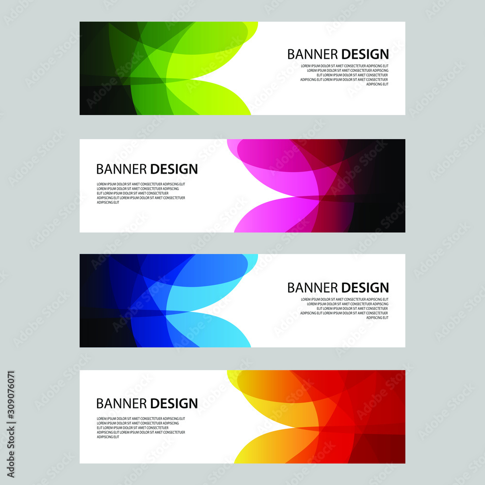 Fototapeta premium Vector Abstract design banner web template
