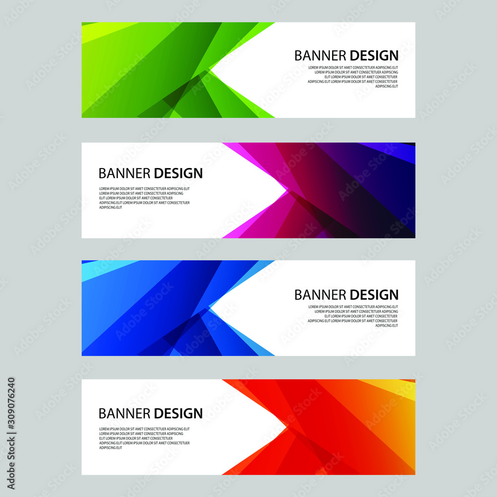 Vector Abstract design banner web template Vector Abstract design banner web template