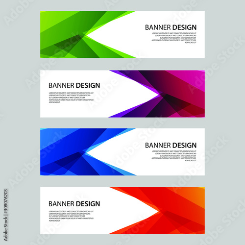 Vector Abstract design banner web template