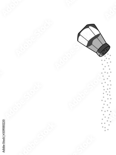 Fallendes Salz Design cool gla