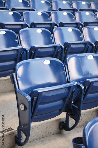  Empty stadium seats
