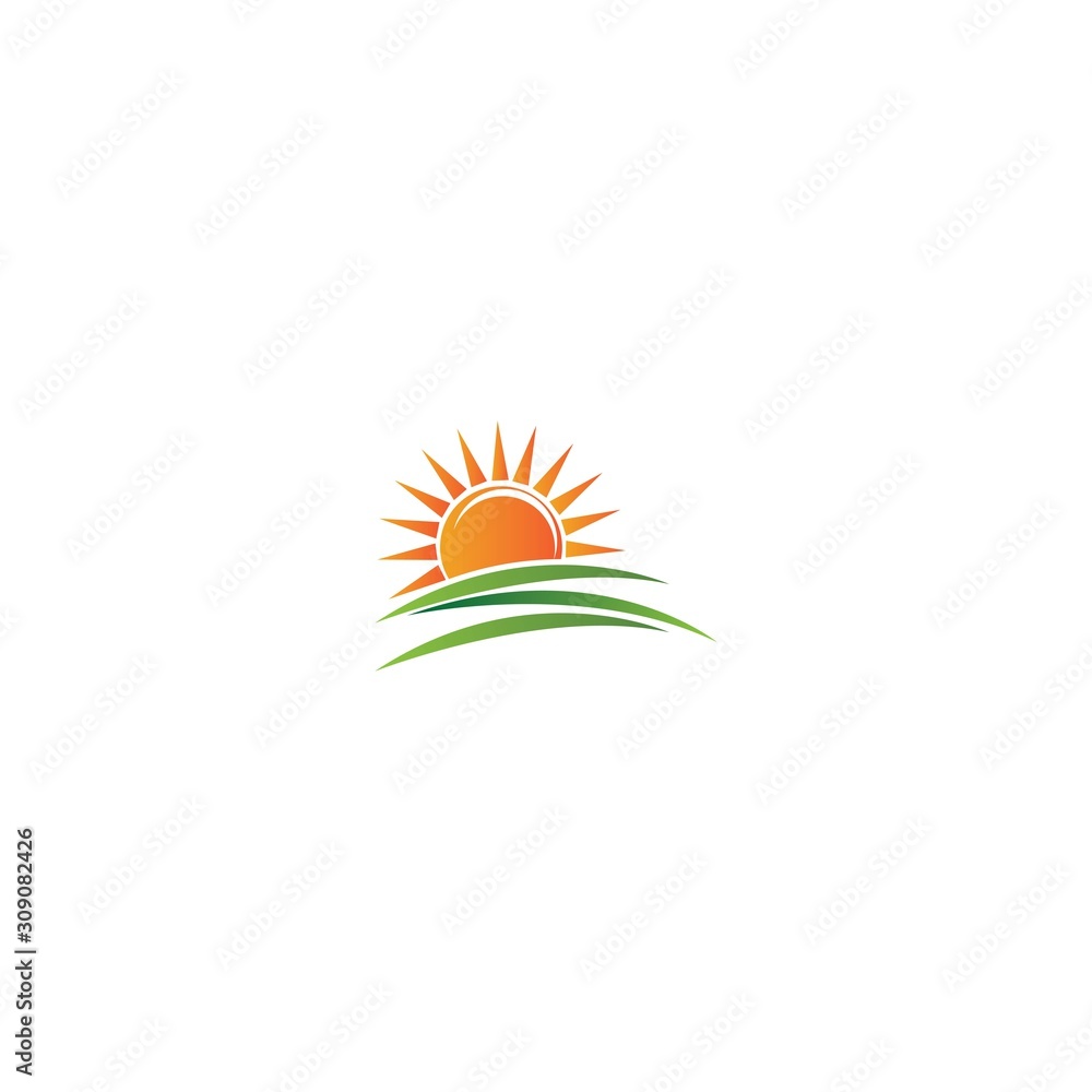 Sun logo template vector Sun logo template vector