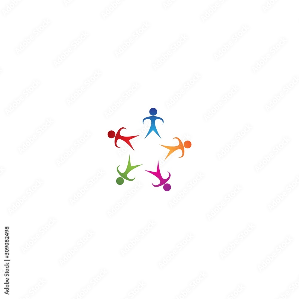 community logo template vector icon design