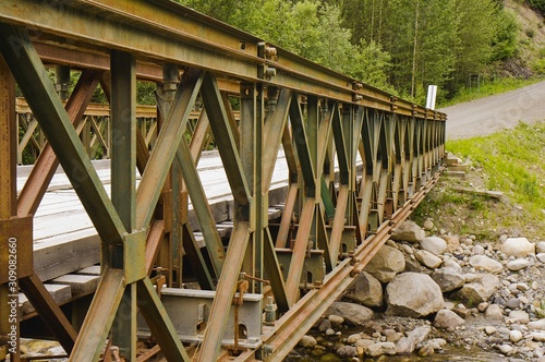 Steel bridge construction detail