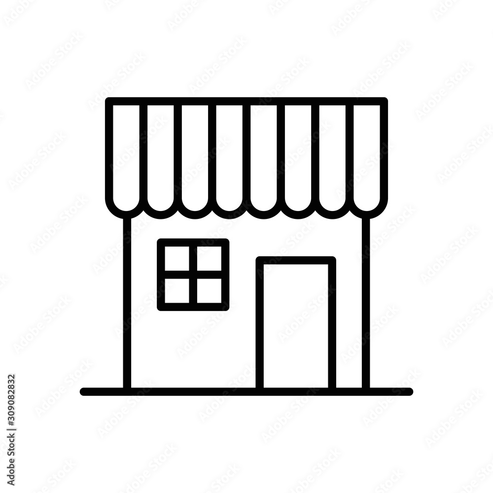 house front facade isolated icon house front facade isolated icon