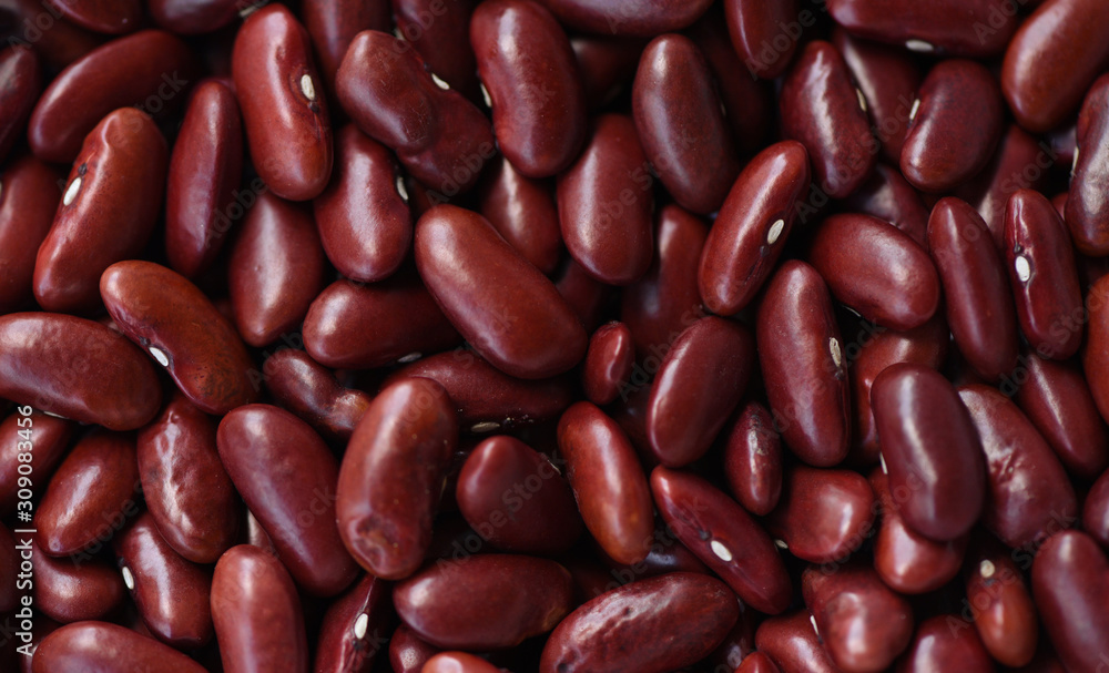 Red bean on texture background - Grains red kidney beans Red bean on texture background - Grains red kidney beans