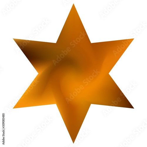 Abstract background in the form of hexagram.